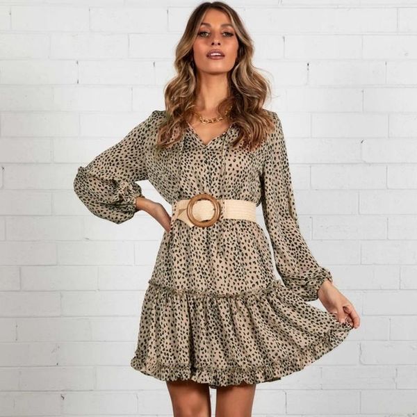 casual dresses foridol leopard polka dot dress women autumn winter ruffle short lace up front elegant ladies long sleeve, Black;gray
casual dresses foridol leopard polka dot dress women autumn winter ruffle short lace up front elegant ladies long sleeve, Black;gray