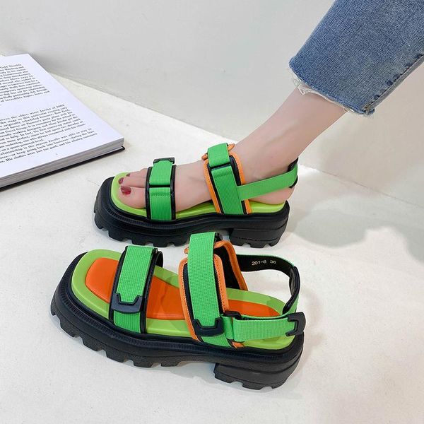 dress shoes 2021 designer sandals women fashion color mixed gladiator chunky ladies sandal summer outdoor sport beach sandalias femme, Black
dress shoes 2021 designer sandals women fashion color mixed gladiator chunky ladies sandal summer outdoor sport beach sandalias femme, Black