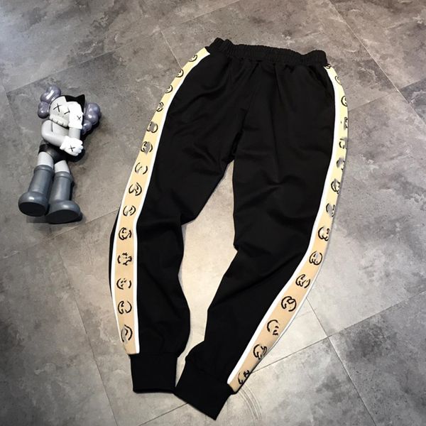 luxury design letter embroidery tide women's spring and autumn large loose couple reflective ribbon casual pants a1, White;black
luxury design letter embroidery tide women's spring and autumn large loose couple reflective ribbon casual pants a1, White;black