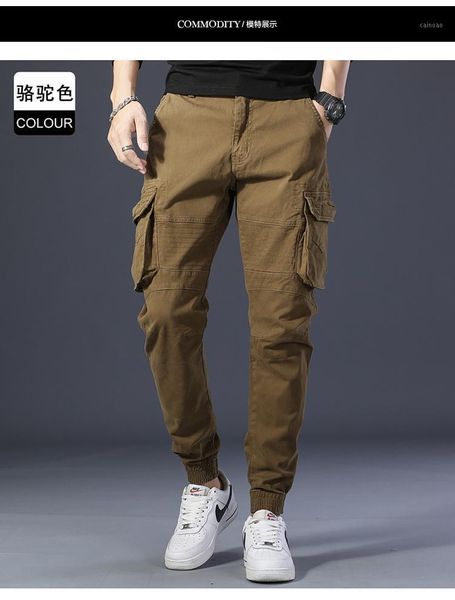 men's pants tide brand multi-bag retro simple personality overalls sports and leisure all-match trousers with feet b9061, Black
men's pants tide brand multi-bag retro simple personality overalls sports and leisure all-match trousers with feet b9061, Black