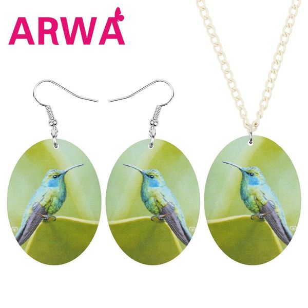 earrings & necklace arwa acrylic oval sweet hummingbird jewelry sets novelty animal bird for women teens gifts party decoration, Silver
earrings & necklace arwa acrylic oval sweet hummingbird jewelry sets novelty animal bird for women teens gifts party decoration, Silver