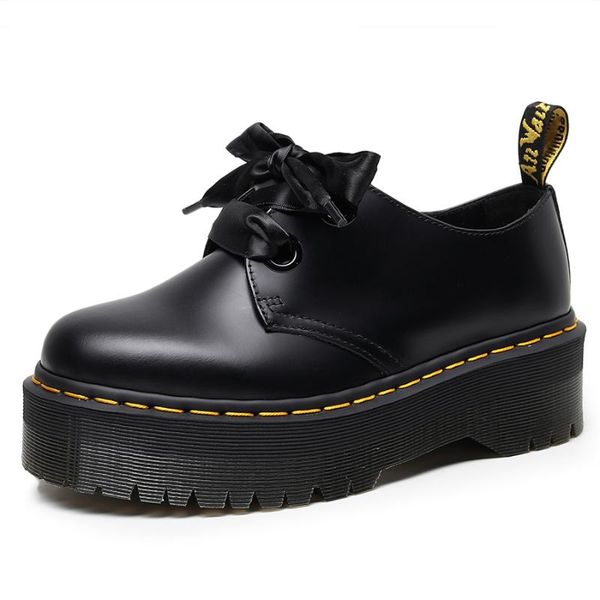 boots genuine leather brogue women's thick-soled british style fashion comfortable short motorcycle mary jane shoes, Black
boots genuine leather brogue women's thick-soled british style fashion comfortable short motorcycle mary jane shoes, Black