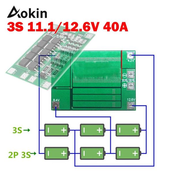 integrated circuits 3s 40a bms 11.1v 12.6v 18650 lithium battery protection board with enhance/balanced version for drill current diy kit
integrated circuits 3s 40a bms 11.1v 12.6v 18650 lithium battery protection board with enhance/balanced version for drill current diy kit