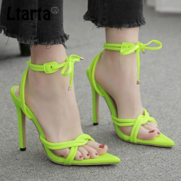 dress shoes ltarta 2021 summer fluorescence green ankle lace-up high-heeled thin heeled shallow mouth solid color women's sandals, Black
dress shoes ltarta 2021 summer fluorescence green ankle lace-up high-heeled thin heeled shallow mouth solid color women's sandals, Black