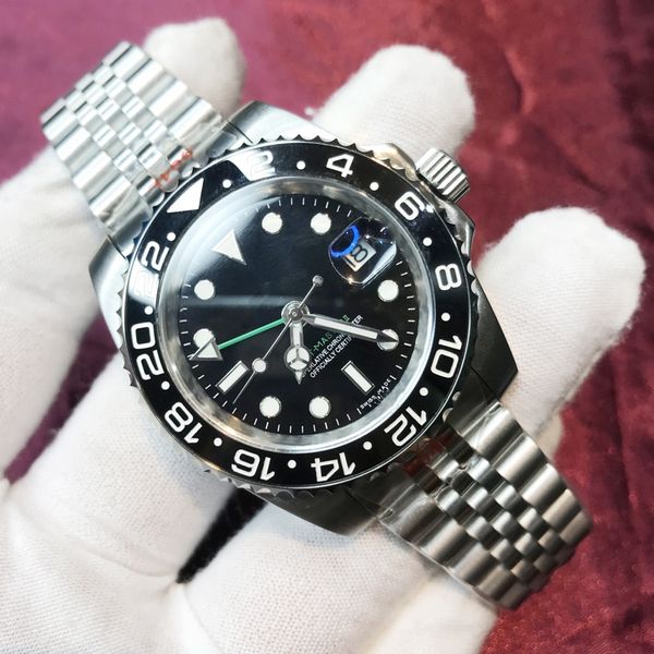 men watches 2813 black ceramic bezel black dial sapphire glass 904l stainless steel luminous mechanical waterproof wristwatches aaa+, Slivery;brown
men watches 2813 black ceramic bezel black dial sapphire glass 904l stainless steel luminous mechanical waterproof wristwatches aaa+, Slivery;brown