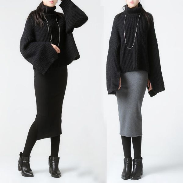 skirts half-length skirt women simple fork long lip hip high waist knitted autumn winter spring warm split midi female, Black
skirts half-length skirt women simple fork long lip hip high waist knitted autumn winter spring warm split midi female, Black