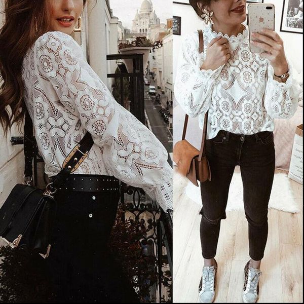fashion cut out translucent horn long sleeve slim elegant shirts white lace shirt women blouses and
fashion cut out translucent horn long sleeve slim elegant shirts white lace shirt women blouses and