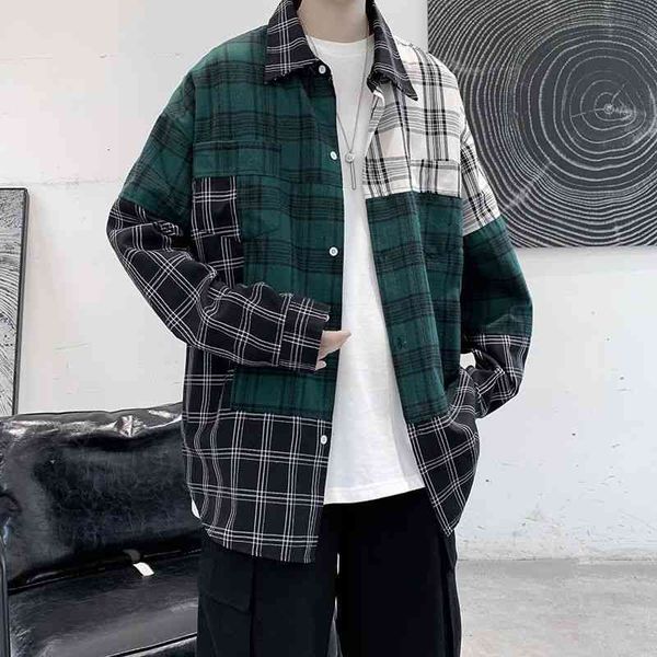 men's casual shirts plaid printing hawaiian shirt fashion loose camisa social masculina streetwear french cuff long sleeves -5xl, White;black
men's casual shirts plaid printing hawaiian shirt fashion loose camisa social masculina streetwear french cuff long sleeves -5xl, White;black