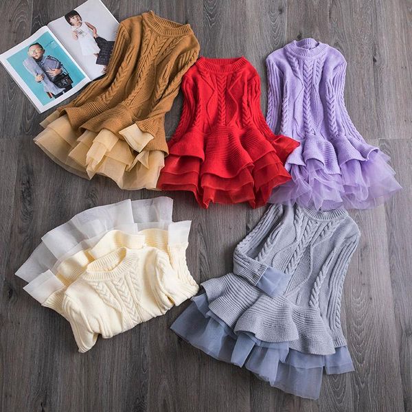 girl's dresses 2021 winter autumn girl dress children clothes kids for girls party long sleeve knitted sweater toddler, Red;yellow
girl's dresses 2021 winter autumn girl dress children clothes kids for girls party long sleeve knitted sweater toddler, Red;yellow