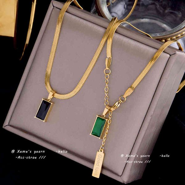 geometrische groen kristal plein hanger rvs ketting snake bone sieraden mode sleutelbeen voor vrouw, Silver
geometrische groen kristal plein hanger rvs ketting snake bone sieraden mode sleutelbeen voor vrouw, Silver