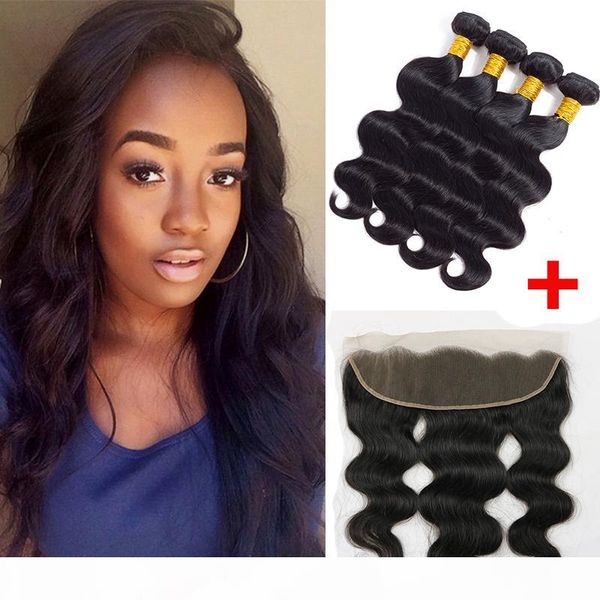 brazilian virgin hair body wave with 13x4 ear to ear lace fontal peruvian malaysian wet and wary human hair extensions weave bundles wefts, Black 
brazilian virgin hair body wave with 13x4 ear to ear lace fontal peruvian malaysian wet and wary human hair extensions weave bundles wefts, Black