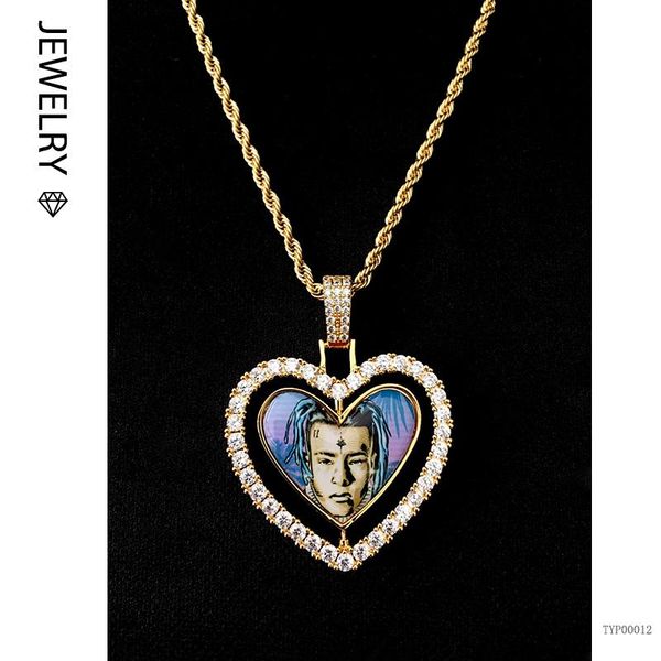 chains 2021 necklace metal personalized po double sided heart pendant can be rotated (po customized), Silver
chains 2021 necklace metal personalized po double sided heart pendant can be rotated (po customized), Silver