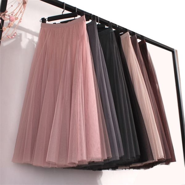 plus size high waist tulle skirts womens long pleated skirt black pink elegant maxi skirt female spring summer korean mesh skirt 210309
plus size high waist tulle skirts womens long pleated skirt black pink elegant maxi skirt female spring summer korean mesh skirt 210309