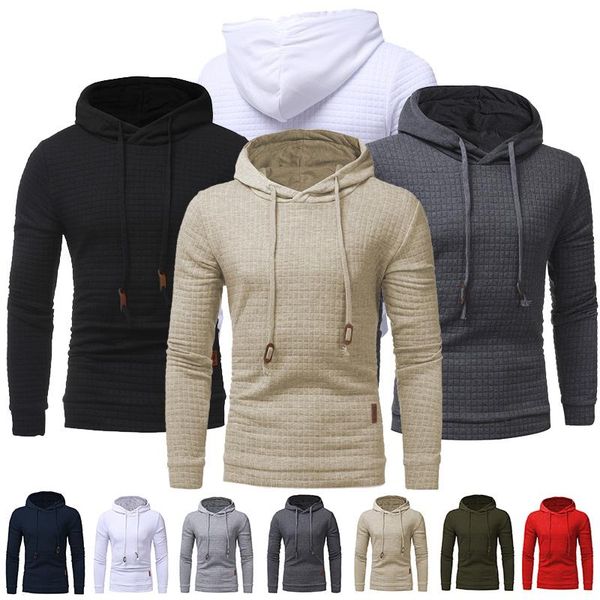 men's hoodies & sweatshirts 2021 autumn winter mens check pullover hooded coat slim fit sweatshirt coats casual sportswear streetwear, Black
men's hoodies & sweatshirts 2021 autumn winter mens check pullover hooded coat slim fit sweatshirt coats casual sportswear streetwear, Black