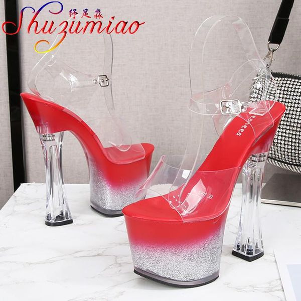 sandals shuzumiao women shoes summer waterproof platform 2021 transparent square heel high heels 17cm ladies pole dance shoe, Black
sandals shuzumiao women shoes summer waterproof platform 2021 transparent square heel high heels 17cm ladies pole dance shoe, Black