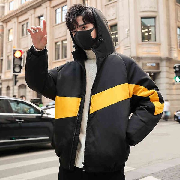 casual down jacket 2021 short for men autumn winter hoodie parkas couple contrast color thickened warm overcoat snowcoat, Black
casual down jacket 2021 short for men autumn winter hoodie parkas couple contrast color thickened warm overcoat snowcoat, Black