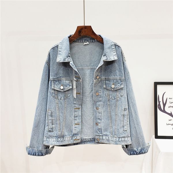 vintage denim women outerwear loose korean long sleeve jacket female fashion graffiti washed blue short jeans coat v3aw, Black;brown
vintage denim women outerwear loose korean long sleeve jacket female fashion graffiti washed blue short jeans coat v3aw, Black;brown