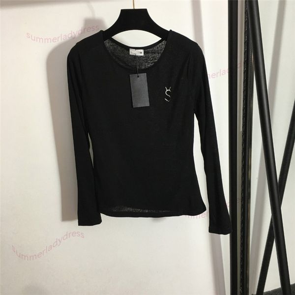 thin breathable long sleeves embroidery letter t shirt perspective soft bottoming shirts elastic solid color pullover tees, White
thin breathable long sleeves embroidery letter t shirt perspective soft bottoming shirts elastic solid color pullover tees, White