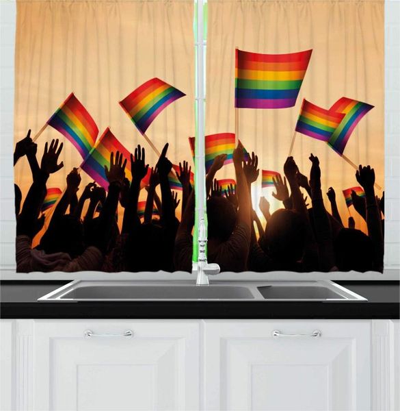 curtain & drapes multicolor pride kitchen curtains silhouette people holding gay lgbt flags celebrating march illustration window
curtain & drapes multicolor pride kitchen curtains silhouette people holding gay lgbt flags celebrating march illustration window
