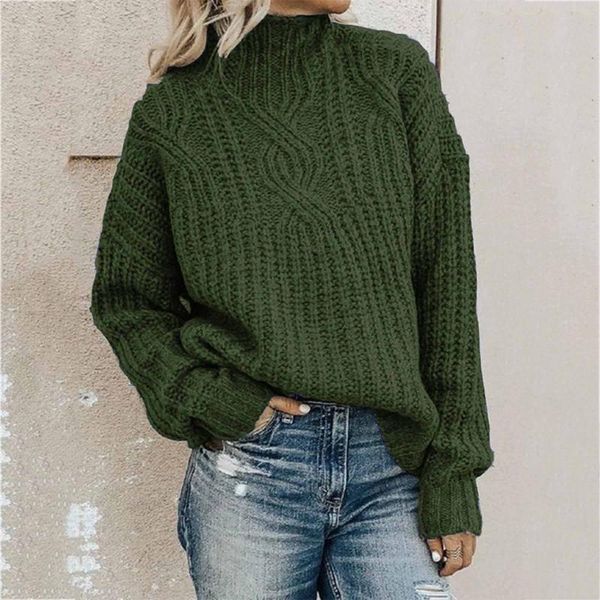 women's sweaters solid color printing womens turtleneck elements long sleeve loose knitting sweater pull femme hiver, White;black
women's sweaters solid color printing womens turtleneck elements long sleeve loose knitting sweater pull femme hiver, White;black