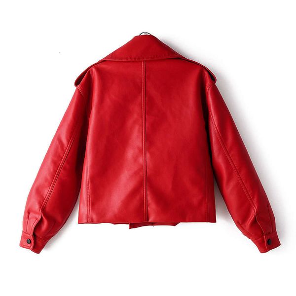 designerpocket new lapel pu short jacket wash women's leather 1582-1998, Black
designerpocket new lapel pu short jacket wash women's leather 1582-1998, Black