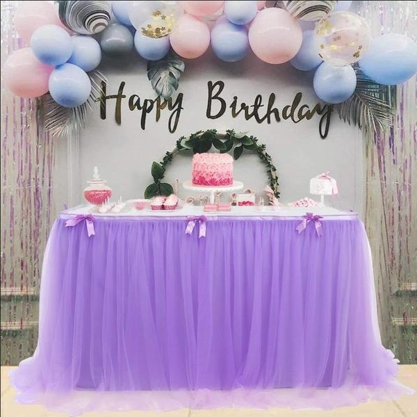 tulle table skirt for birthday wedding decoration banquet skirt tablecloth for rectangle tables baby shower decorations ss00#
tulle table skirt for birthday wedding decoration banquet skirt tablecloth for rectangle tables baby shower decorations ss00#