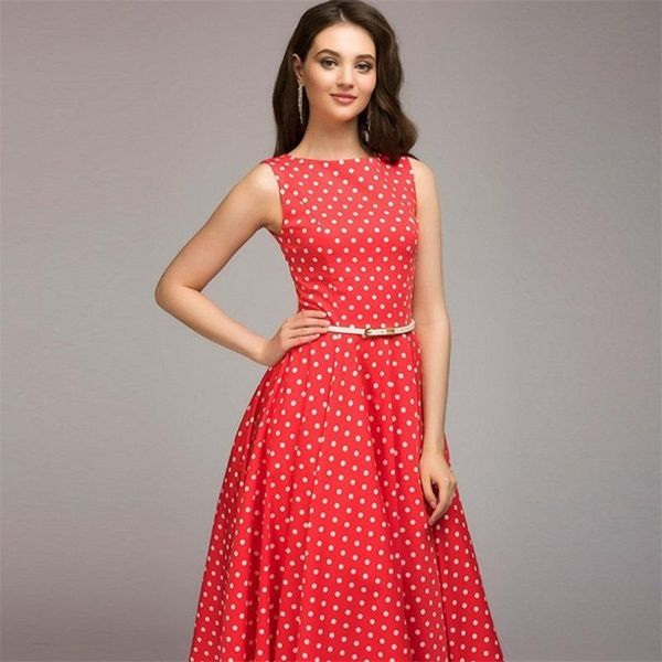 casual dresses women sleeveless o-neck dress summer vintage elegant polka dot swing party boho midi, Black;gray
casual dresses women sleeveless o-neck dress summer vintage elegant polka dot swing party boho midi, Black;gray