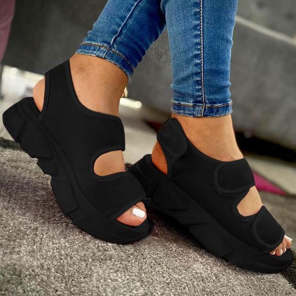 sandals 2021 fashion summer womens flat open toe platform outdoor beach female shoes solid color breathable casual ladies, Black
sandals 2021 fashion summer womens flat open toe platform outdoor beach female shoes solid color breathable casual ladies, Black