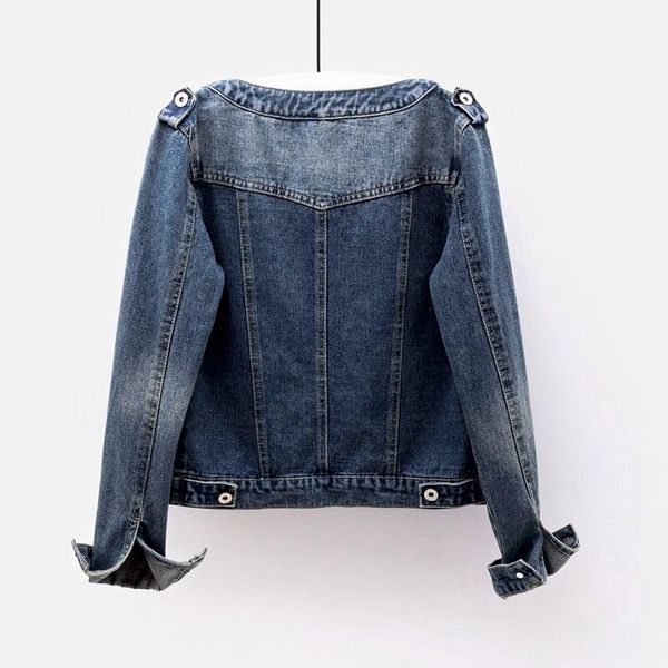 6xl plus size outerwear slim short jeans women boyfriend vintage blue basic o neck long sleeve denim jacket coat female df4a, Black;brown
6xl plus size outerwear slim short jeans women boyfriend vintage blue basic o neck long sleeve denim jacket coat female df4a, Black;brown