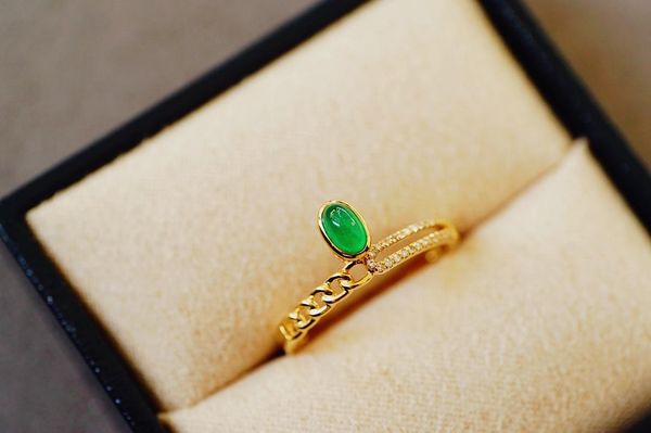 cluster rings jhy solid 18k yellow gold 0.35ct nature emerald for women birthday's presents fine jewelry presentssx, Golden;silver
cluster rings jhy solid 18k yellow gold 0.35ct nature emerald for women birthday's presents fine jewelry presentssx, Golden;silver