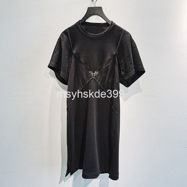 casual dresses successively issued aw wang's spring and summer lace stitching loose medium length t-shirt dress women's fashion, Black;gray
casual dresses successively issued aw wang's spring and summer lace stitching loose medium length t-shirt dress women's fashion, Black;gray