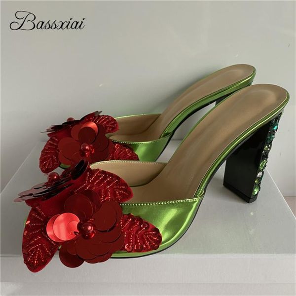 sandals beading sequined flower women summer diamond high heel open toe slingbacks mules lady runway shoes woman, Black
sandals beading sequined flower women summer diamond high heel open toe slingbacks mules lady runway shoes woman, Black