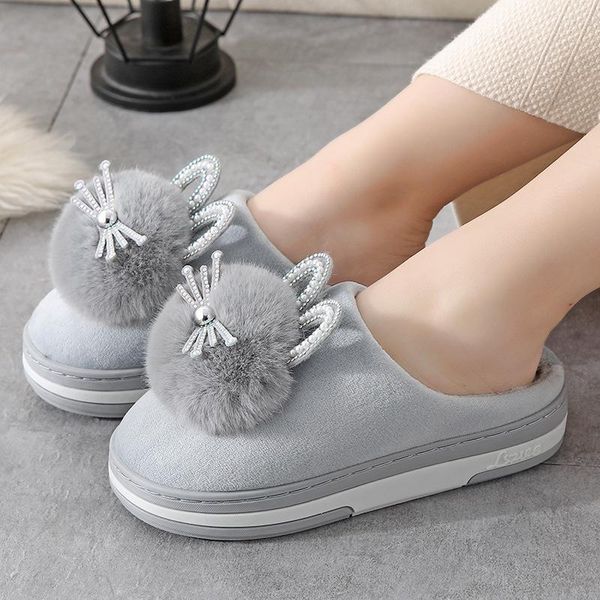 slippers gray cat ponpom shoes girls animal ear plush female winter furry ladies thick bottom platform sliders women, Black
slippers gray cat ponpom shoes girls animal ear plush female winter furry ladies thick bottom platform sliders women, Black