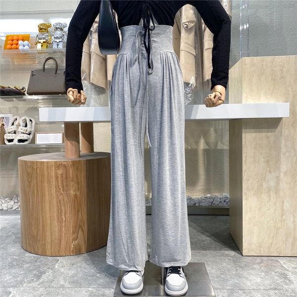 women's pants & capris brand original design2021 crossover strap waist slacks show slim casual in solid color versatile wide-leg, Black;white
women's pants & capris brand original design2021 crossover strap waist slacks show slim casual in solid color versatile wide-leg, Black;white
