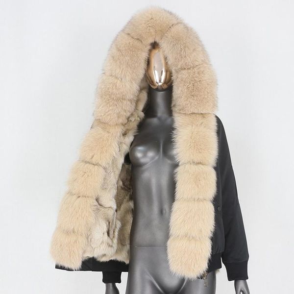 women's fur & faux cxfs 2021 bomber waterproof parka winter jacket women real coat natural raccoon collar hood removable thick warm, Black
women's fur & faux cxfs 2021 bomber waterproof parka winter jacket women real coat natural raccoon collar hood removable thick warm, Black