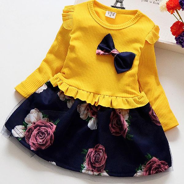 girl's dresses 2021spring autumn toddler girl dress cotton long sleeve floral bow kids for girls fashion clothing, Red;yellow
girl's dresses 2021spring autumn toddler girl dress cotton long sleeve floral bow kids for girls fashion clothing, Red;yellow