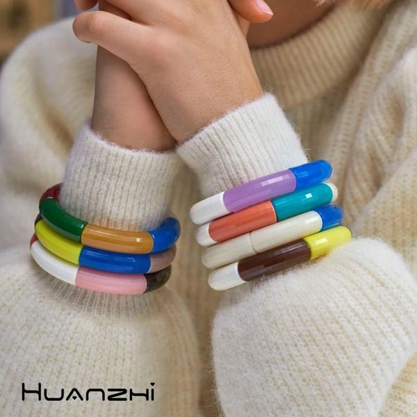 bangle huanzhi 2021 contact colorful vintage stitching resin acrylic bracelet for women girls couple jewelry travel gifts, Black
bangle huanzhi 2021 contact colorful vintage stitching resin acrylic bracelet for women girls couple jewelry travel gifts, Black
