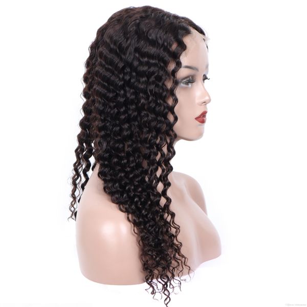 10a peruvian brazilian deep wave full lace front wig with baby hair 100% human hair, Black;brown
10a peruvian brazilian deep wave full lace front wig with baby hair 100% human hair, Black;brown