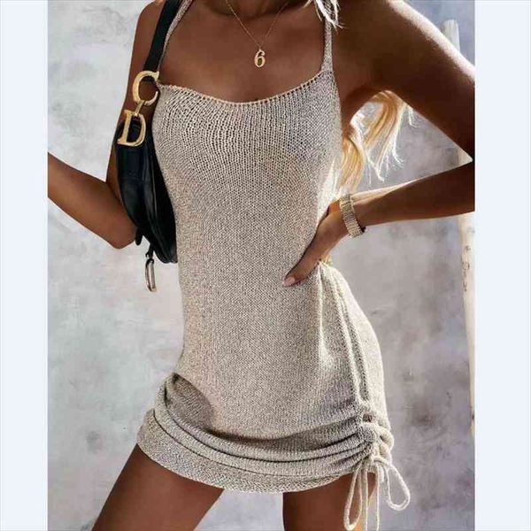 european and american summer products womens fashion sleeveless sweater dress, Black;gray
european and american summer products womens fashion sleeveless sweater dress, Black;gray