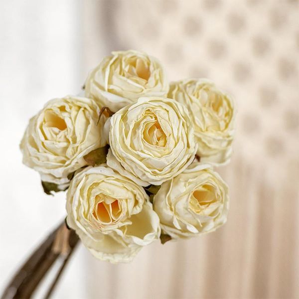 decorative flowers & wreaths 6pcs/bunch retro roasted edge rose artificial flower home decoration fake wedding bouquets coke silk
decorative flowers & wreaths 6pcs/bunch retro roasted edge rose artificial flower home decoration fake wedding bouquets coke silk
