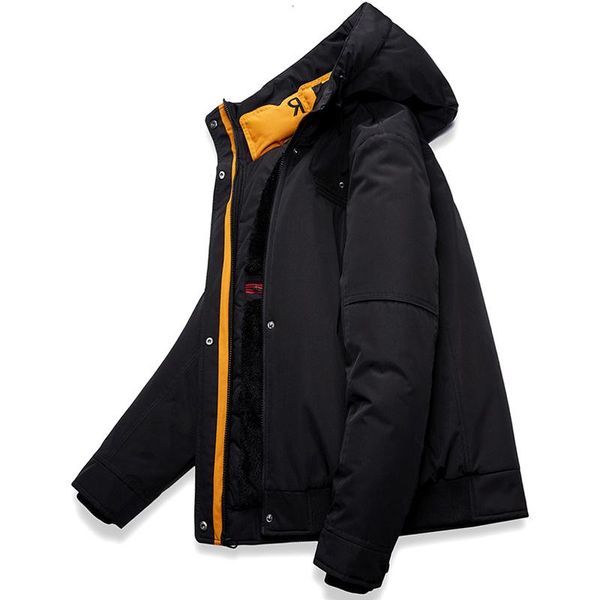 men's down & parkas men winter warm thicken zipper coats hooded casual male slim multi-pockets overcoat jacket lbz126, Black
men's down & parkas men winter warm thicken zipper coats hooded casual male slim multi-pockets overcoat jacket lbz126, Black