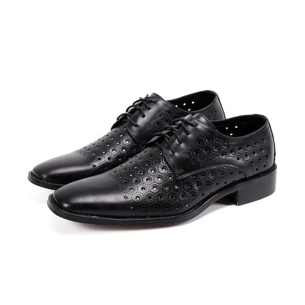 summer man make a hole ventilation punching and hollowing don't stink your feet office dress leather shoes men's shoes, Black
summer man make a hole ventilation punching and hollowing don't stink your feet office dress leather shoes men's shoes, Black