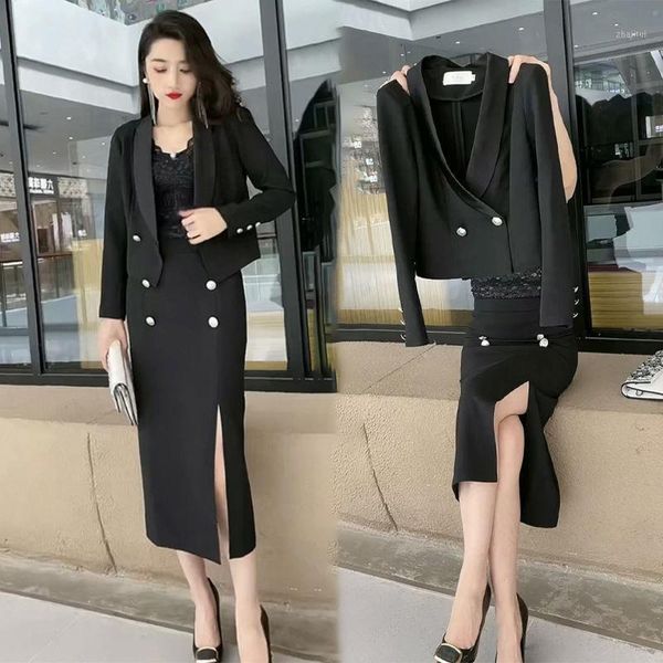 two piece dress womens blazer suit set double breasted jacket blazers and half split skirts women solid color slim suits autumn 2021, White
two piece dress womens blazer suit set double breasted jacket blazers and half split skirts women solid color slim suits autumn 2021, White