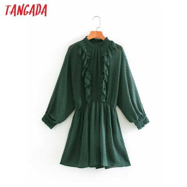 tangada women vintage dots pattern playsuits ruffles elastic waist long sleeve rompers ladies casual chic jumpsuits 2w35 210609, Black;gray
tangada women vintage dots pattern playsuits ruffles elastic waist long sleeve rompers ladies casual chic jumpsuits 2w35 210609, Black;gray