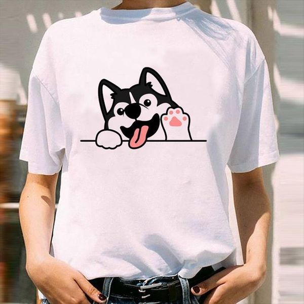 graphic dog paw face womens funny mujer camisetas 90s cartoon short sleeve lady print female clothes tees, White
graphic dog paw face womens funny mujer camisetas 90s cartoon short sleeve lady print female clothes tees, White