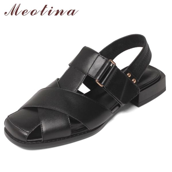 sandals meotina gladiator shoes women genuine leather flat square toe cow ladies footwear summer 2021 fashion 40, Black
sandals meotina gladiator shoes women genuine leather flat square toe cow ladies footwear summer 2021 fashion 40, Black