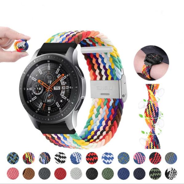 20mm 22mm braided nylon loop strap for samsung galaxy watch 3 46mm 42mm active 2 40mm 44mm gear s3 bracelet huawei gt2 pro band
20mm 22mm braided nylon loop strap for samsung galaxy watch 3 46mm 42mm active 2 40mm 44mm gear s3 bracelet huawei gt2 pro band