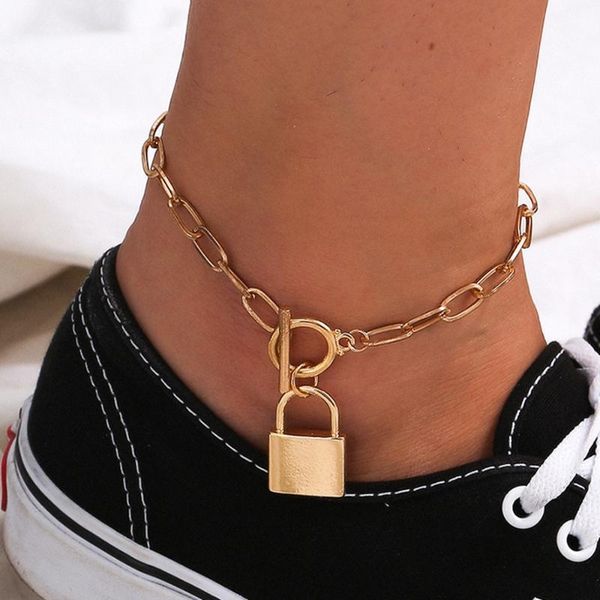 anklets punk chain anklet for women gold color lasso buckle gothic lock leg bracelet barefoot sandals foot jewelry, Red;blue
anklets punk chain anklet for women gold color lasso buckle gothic lock leg bracelet barefoot sandals foot jewelry, Red;blue