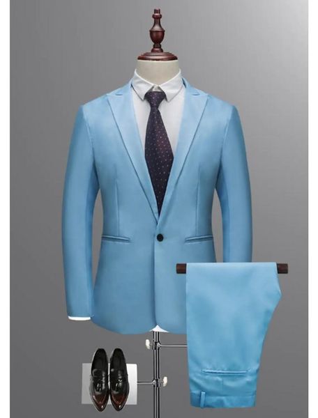 men's suits & blazers (jacket+pants) handsome colorful slim fit 2 piece groom tuexdos for wedding formal prom suit party evening blazer, White;black 
men's suits & blazers (jacket+pants) handsome colorful slim fit 2 piece groom tuexdos for wedding formal prom suit party evening blazer, White;black