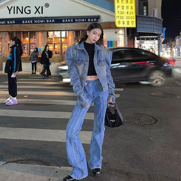 women's jeans yingxi 2021 spring high waist blue patchwork flare pants casual full length woman
women's jeans yingxi 2021 spring high waist blue patchwork flare pants casual full length woman